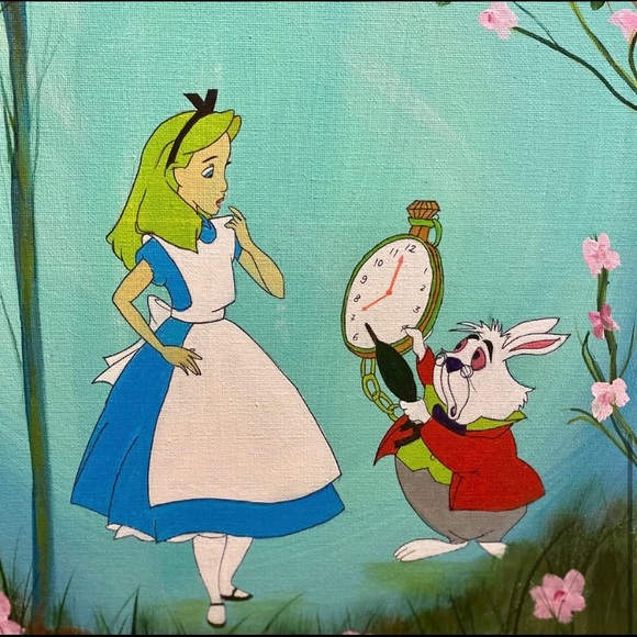 Alice n tinkerbell garden painting - Picture 4 of 4
